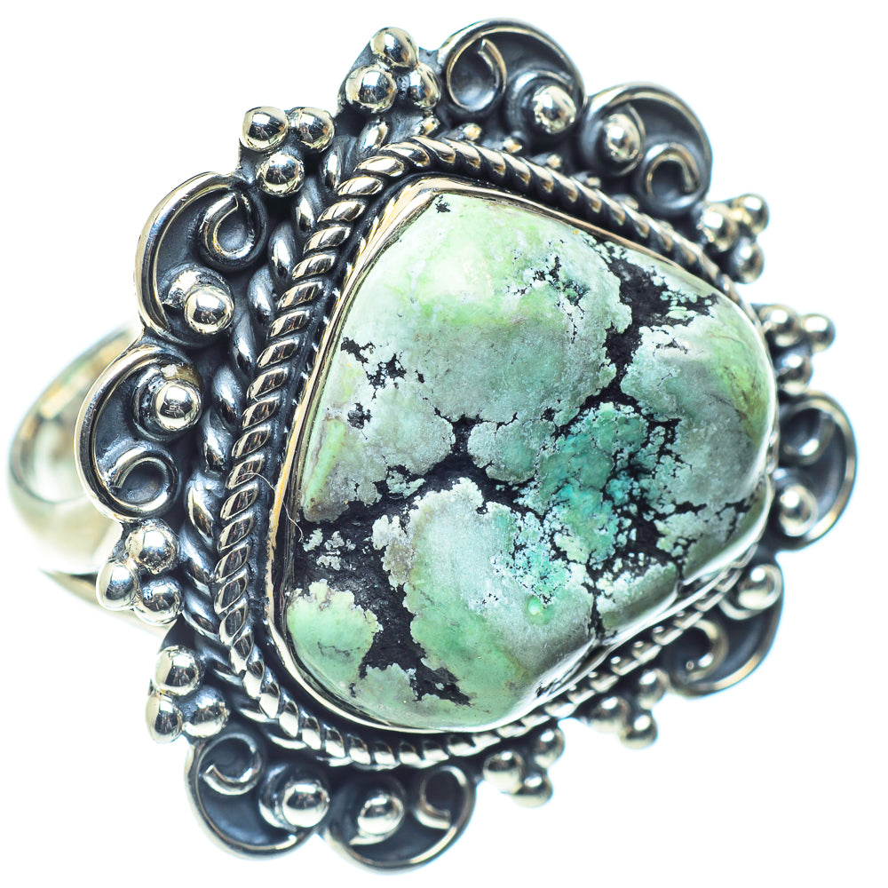 Tibetan Turquoise Rings handcrafted by Ana Silver Co - RING59595