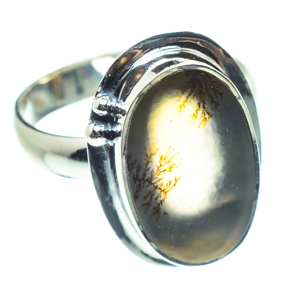 Scenic Dendritic Agate Rings handcrafted by Ana Silver Co - RING59617