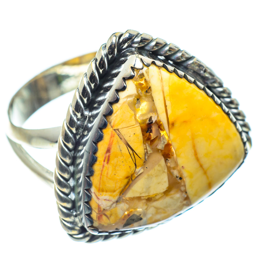 Brecciated Mookaite Rings handcrafted by Ana Silver Co - RING59626