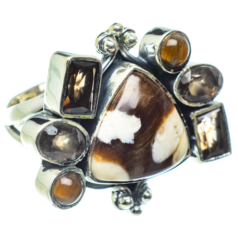 Peanut Wood Jasper Rings handcrafted by Ana Silver Co - RING59637