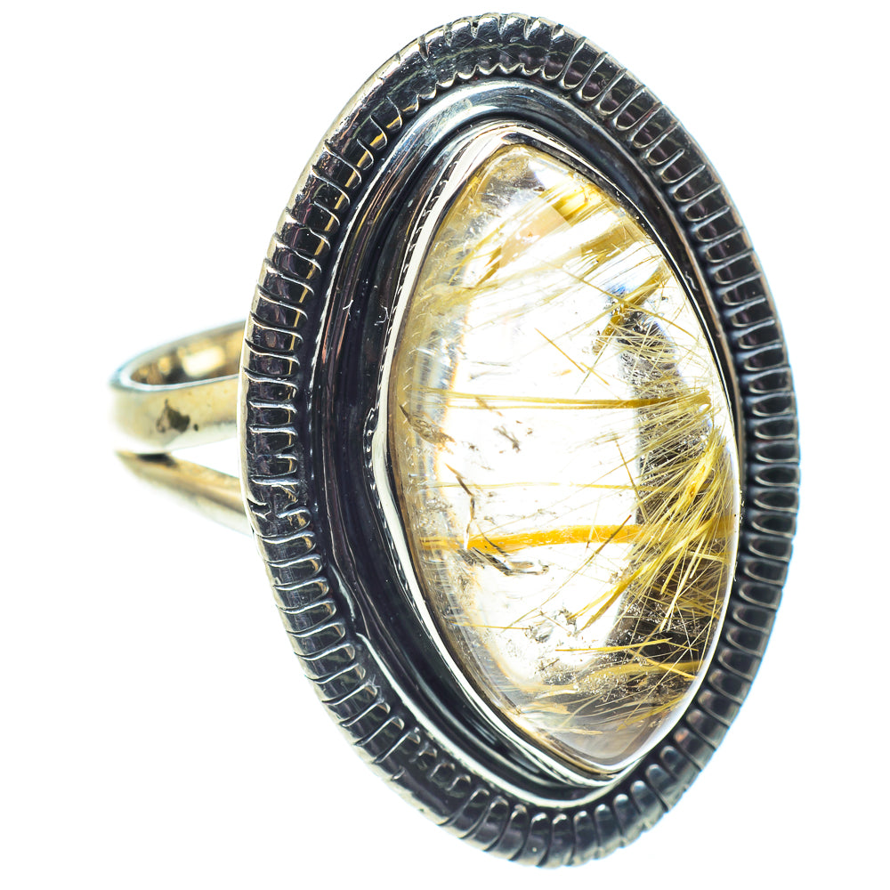 Rutilated Quartz Rings handcrafted by Ana Silver Co - RING59685