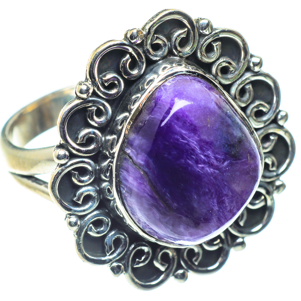 Charoite Rings handcrafted by Ana Silver Co - RING59697