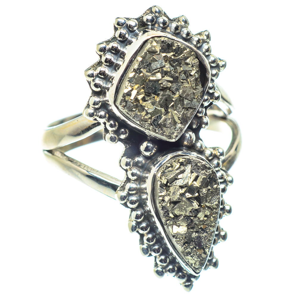 Pyrite Rings handcrafted by Ana Silver Co - RING59723