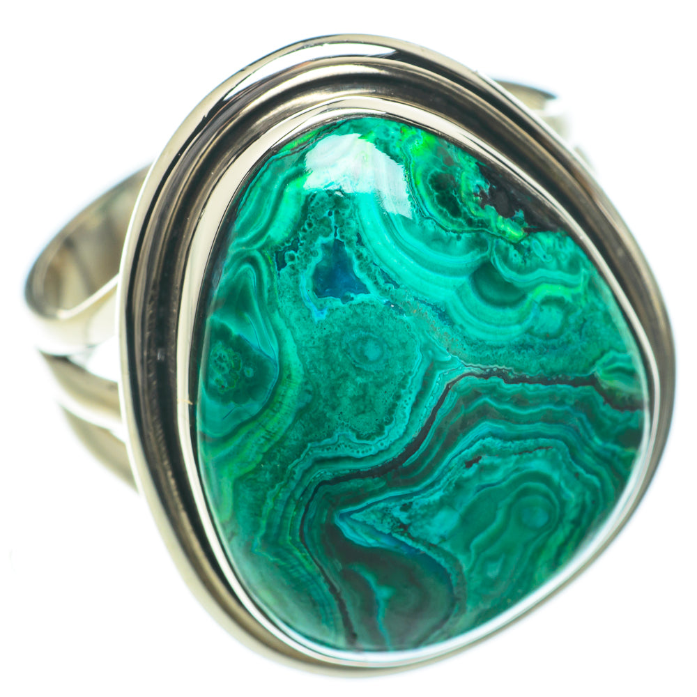 Malachite In Chrysocolla Rings handcrafted by Ana Silver Co - RING59769