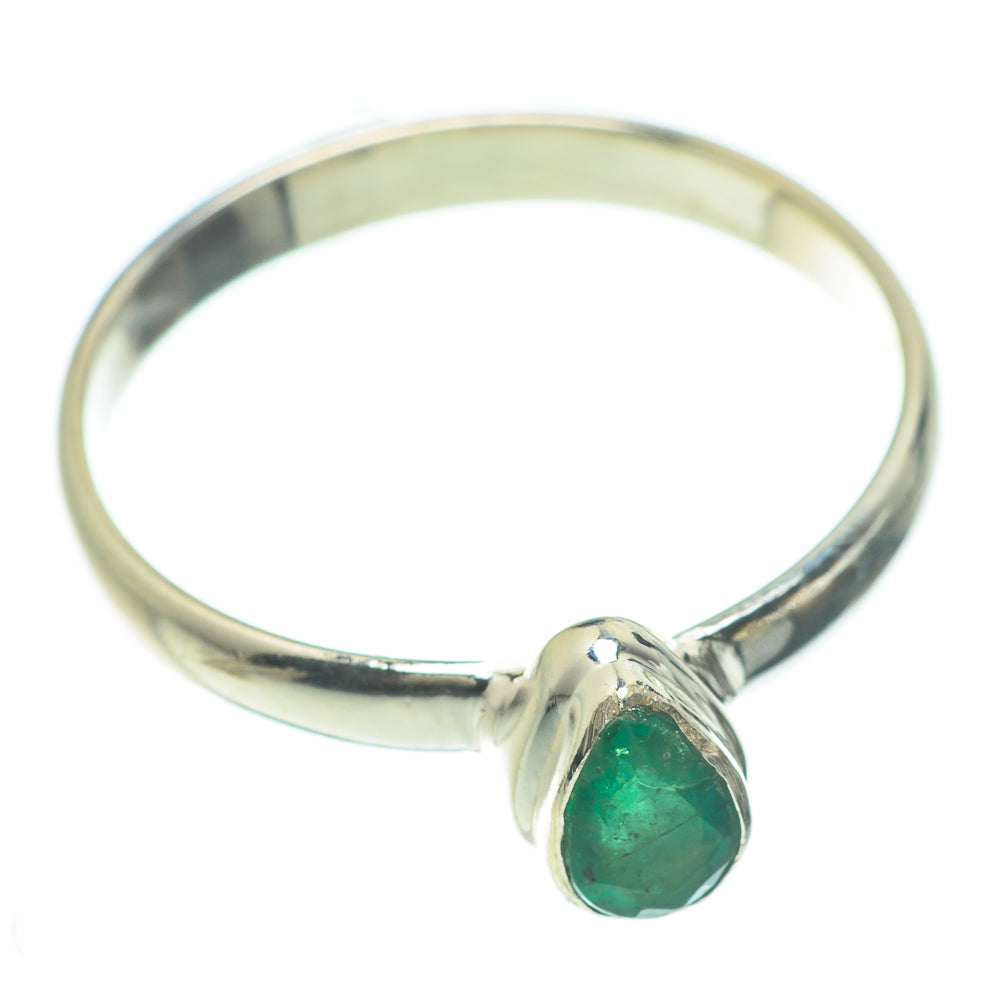 Zambian Emerald Rings handcrafted by Ana Silver Co - RING59773
