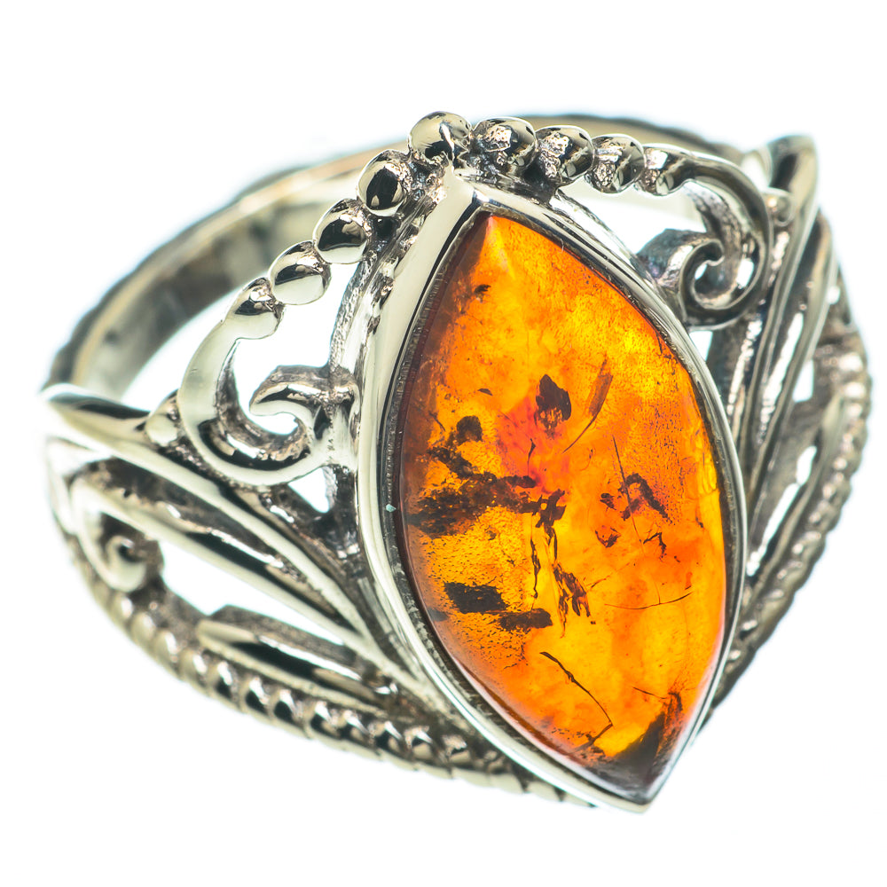Baltic Amber Rings handcrafted by Ana Silver Co - RING59781