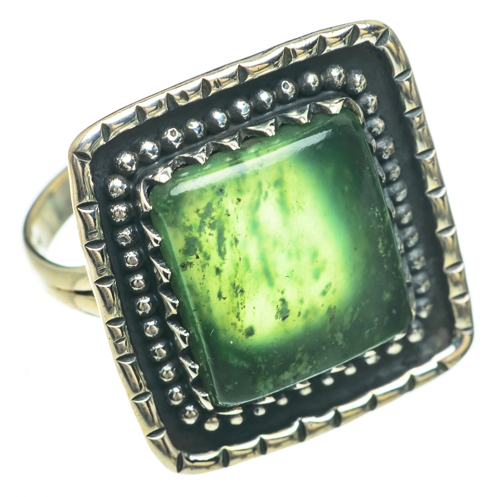 Nephrite Jade Rings handcrafted by Ana Silver Co - RING59810