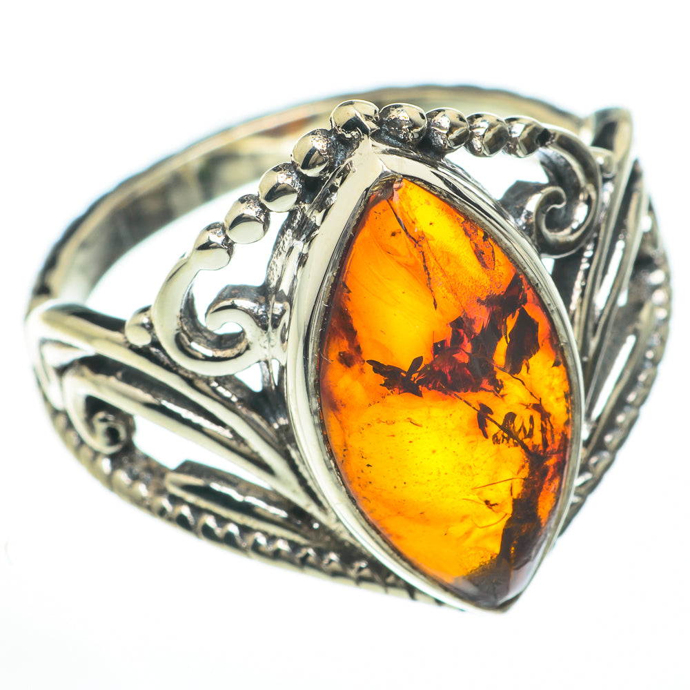 Baltic Amber Rings handcrafted by Ana Silver Co - RING59884