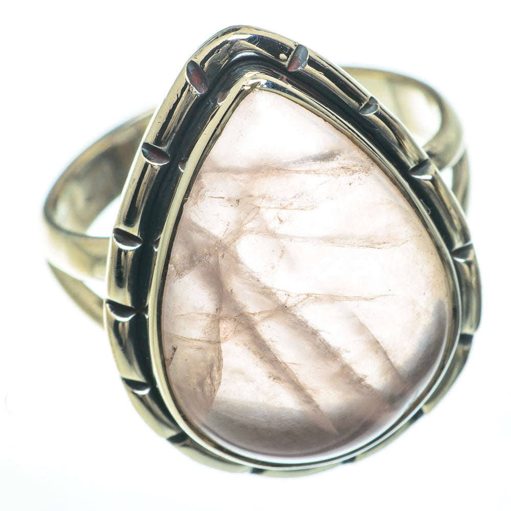 Rose Quartz Rings handcrafted by Ana Silver Co - RING59887