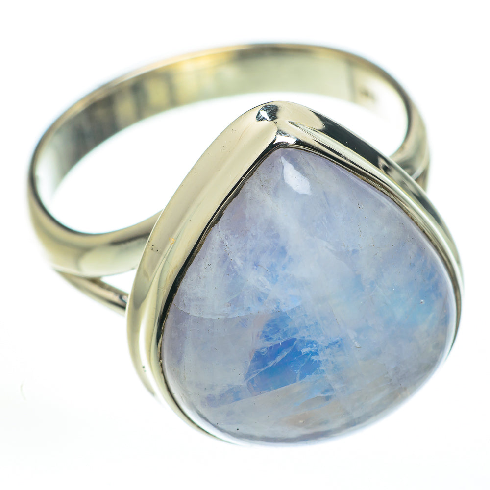 Rainbow Moonstone Rings handcrafted by Ana Silver Co - RING59920