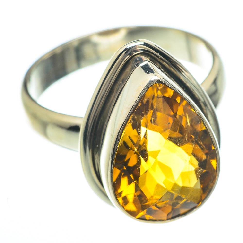 Citrine Rings handcrafted by Ana Silver Co - RING59936