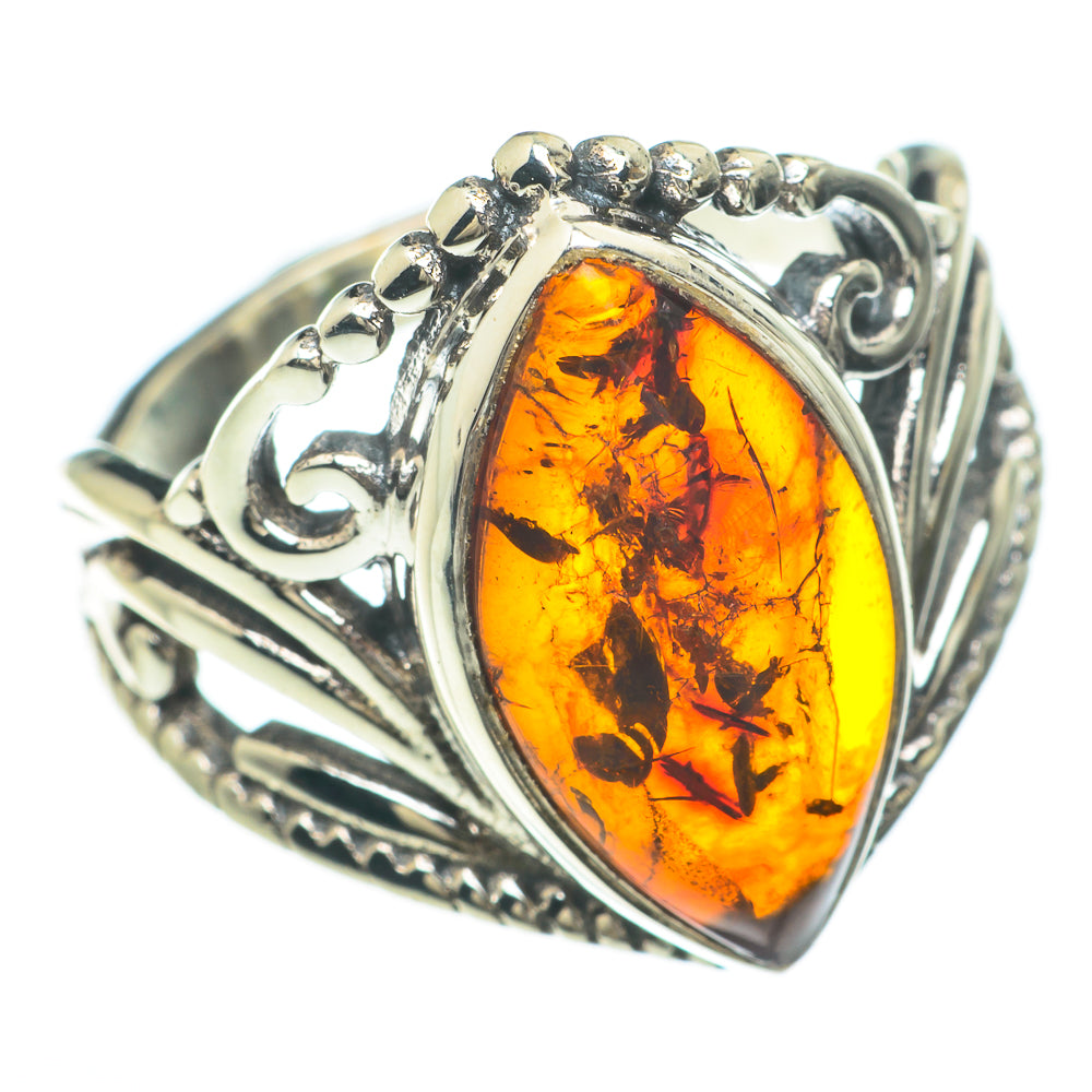 Baltic Amber Rings handcrafted by Ana Silver Co - RING59941