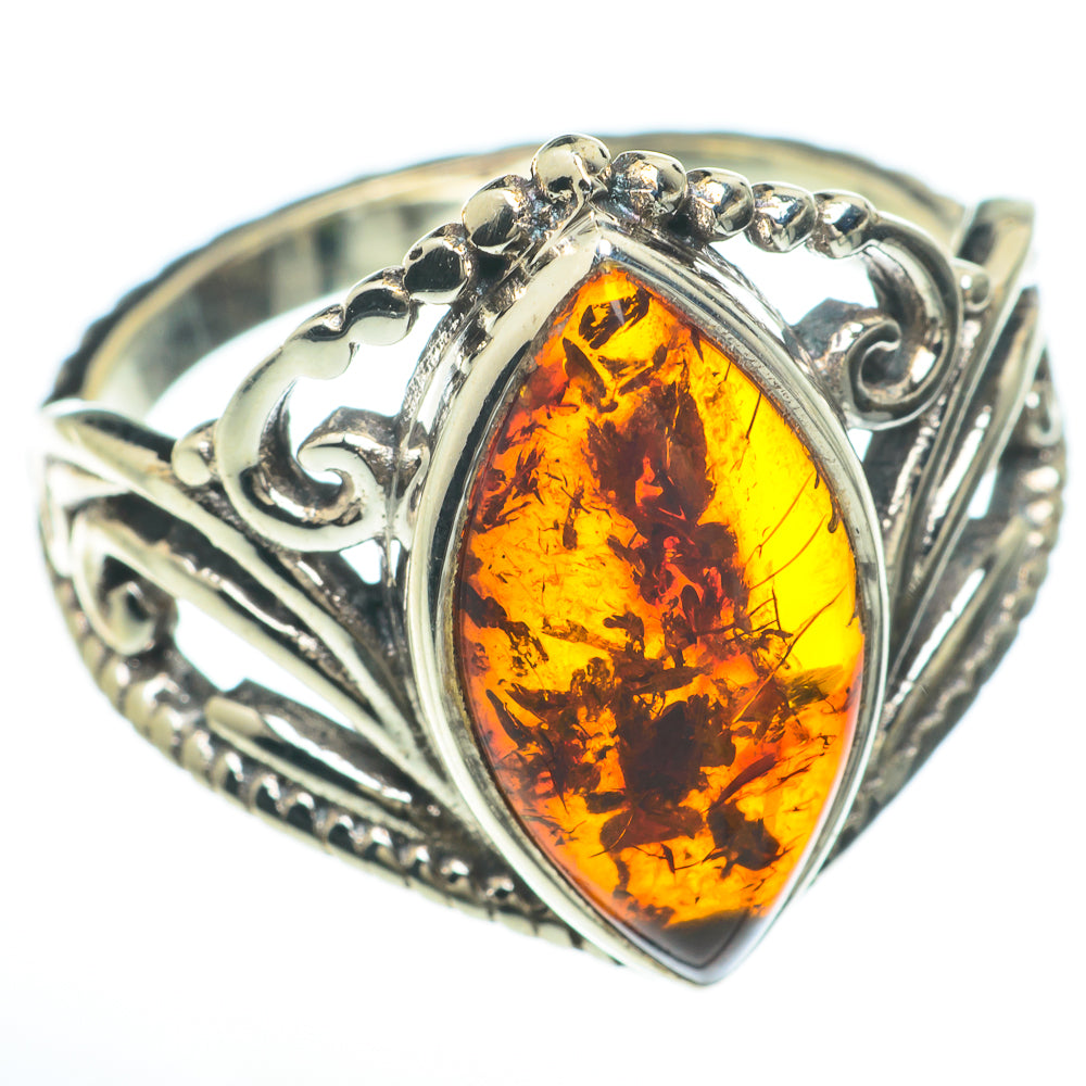 Baltic Amber Rings handcrafted by Ana Silver Co - RING59968
