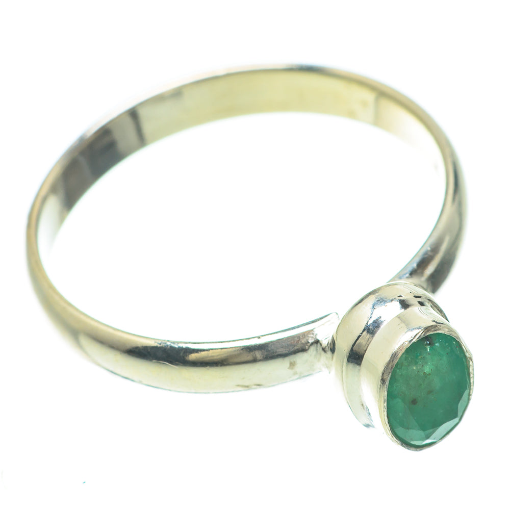 Zambian Emerald Rings handcrafted by Ana Silver Co - RING59989