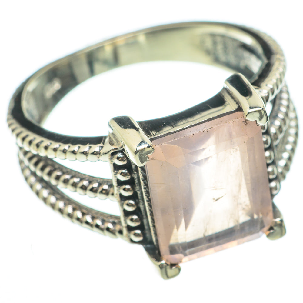 Rose Quartz Rings handcrafted by Ana Silver Co - RING59995