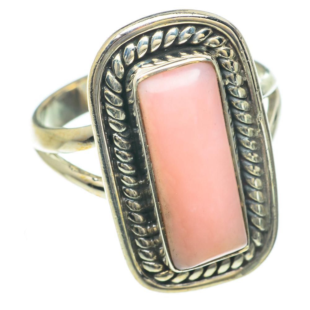 Pink Opal Rings handcrafted by Ana Silver Co - RING60046