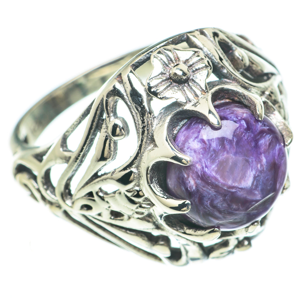 Charoite Rings handcrafted by Ana Silver Co - RING60047