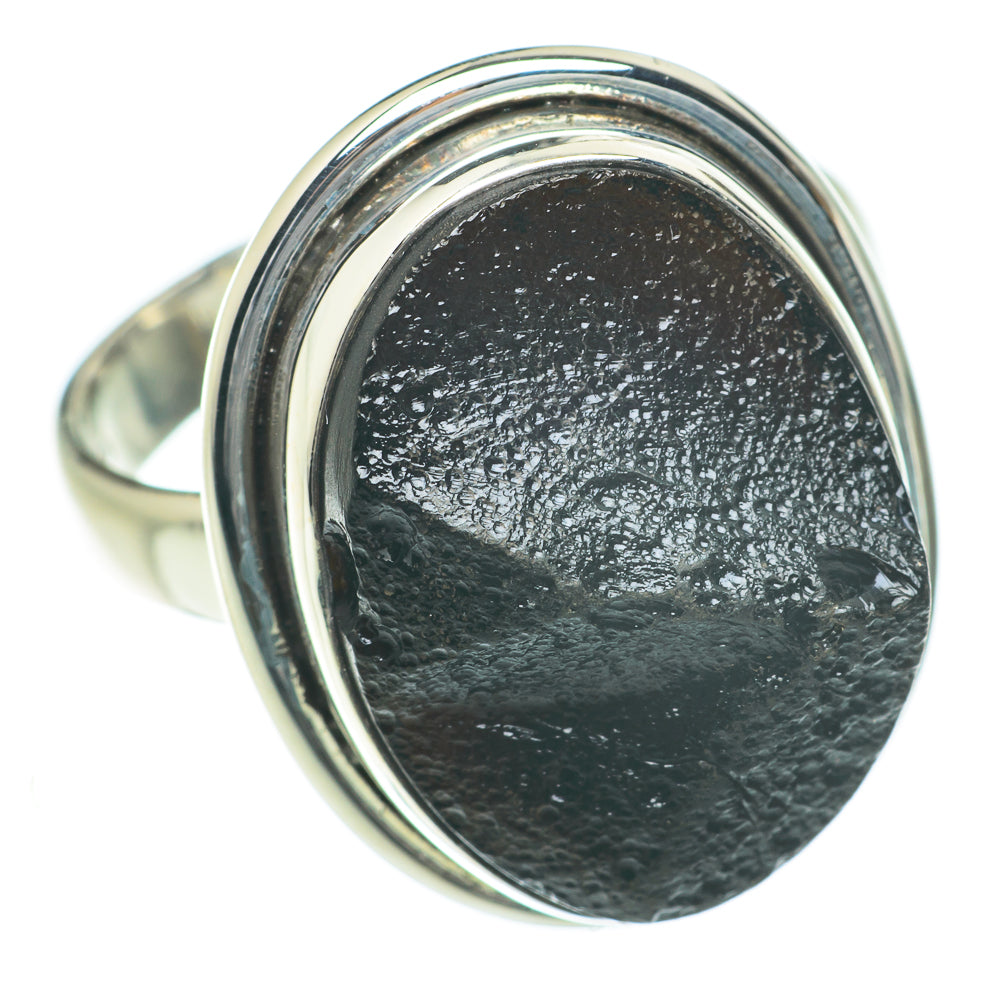 Tektite Rings handcrafted by Ana Silver Co - RING60051 - Photo 2