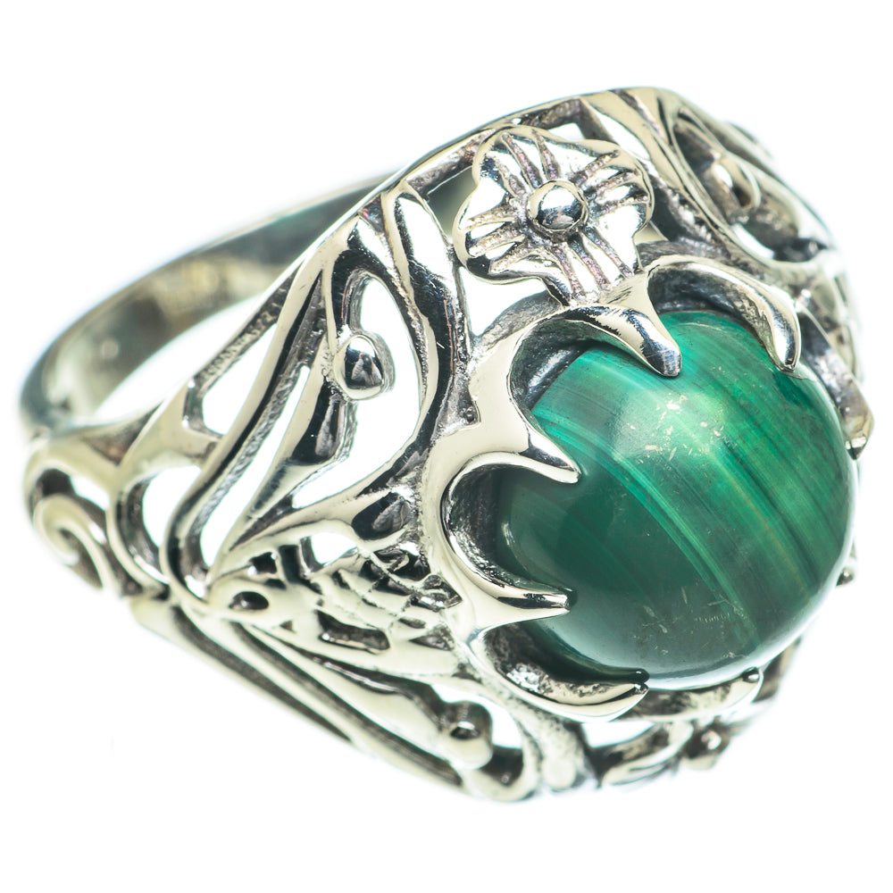 Malachite Rings handcrafted by Ana Silver Co - RING60066
