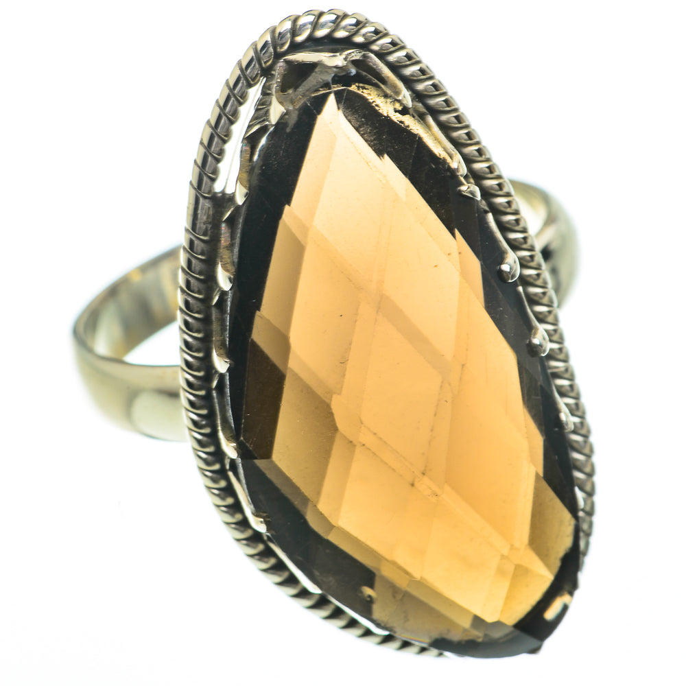 Smoky Quartz Rings handcrafted by Ana Silver Co - RING60104