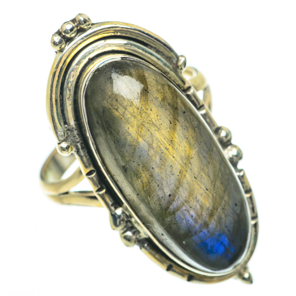Labradorite Rings handcrafted by Ana Silver Co - RING60121