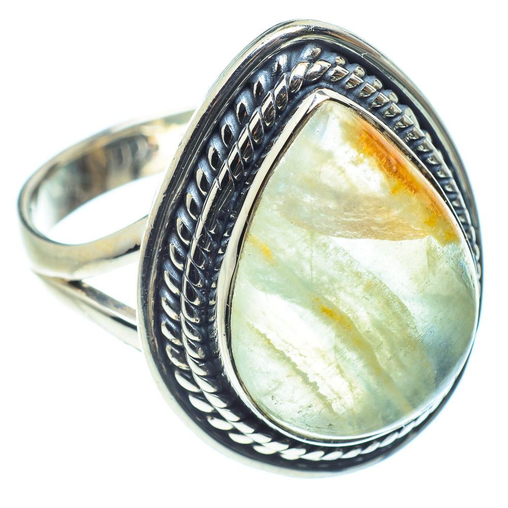Green Fluorite Rings handcrafted by Ana Silver Co - RING60213