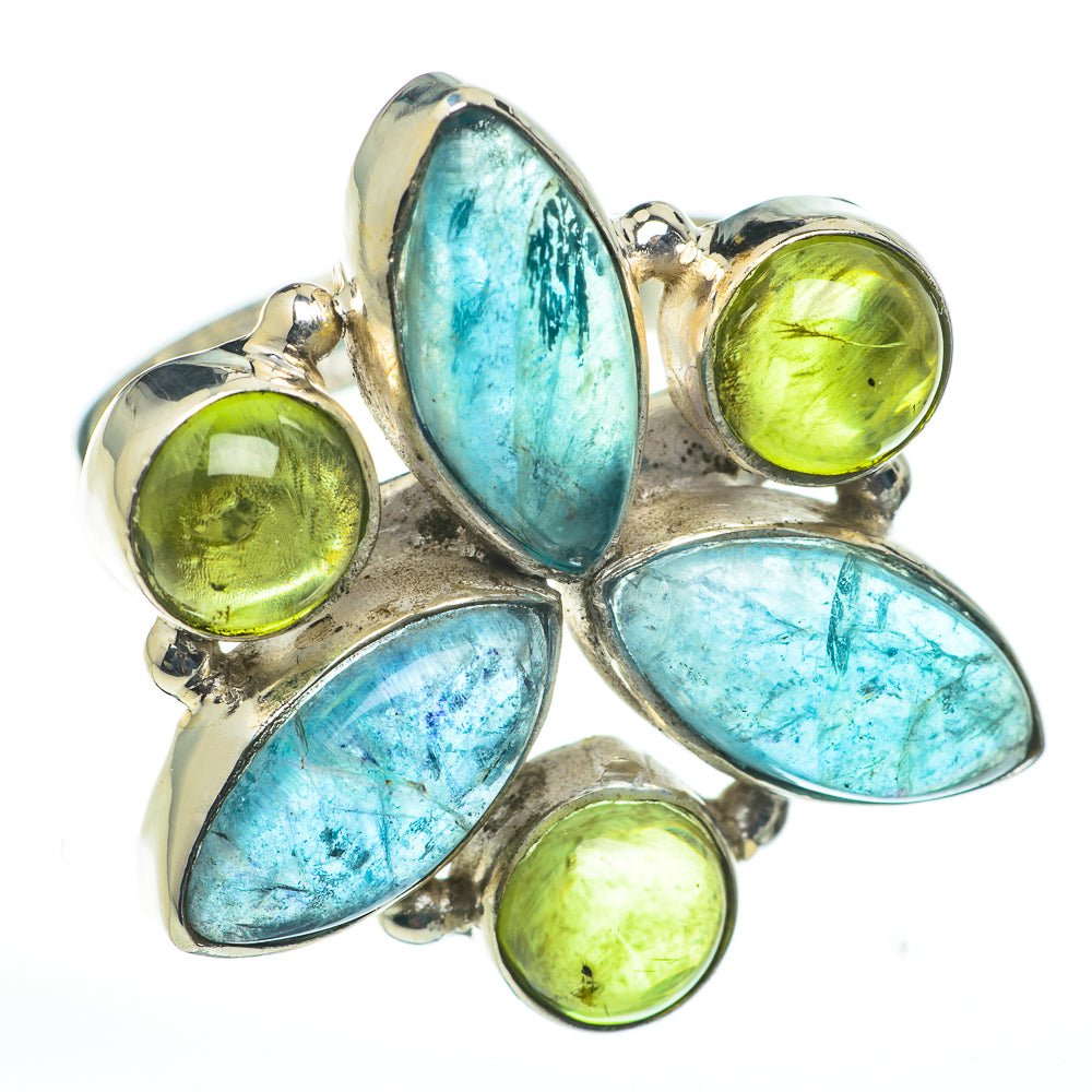 Blue Fluorite Rings handcrafted by Ana Silver Co - RING60258