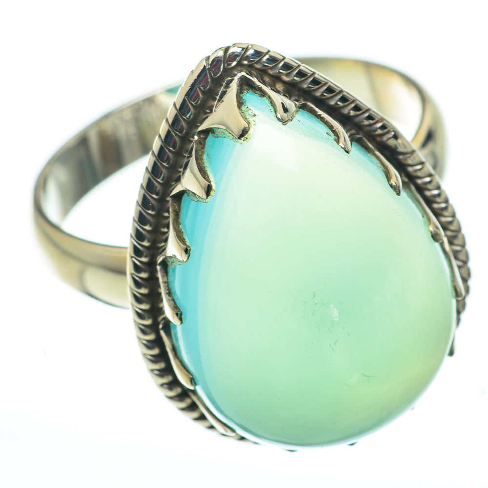 Aqua Chalcedony Rings handcrafted by Ana Silver Co - RING60263