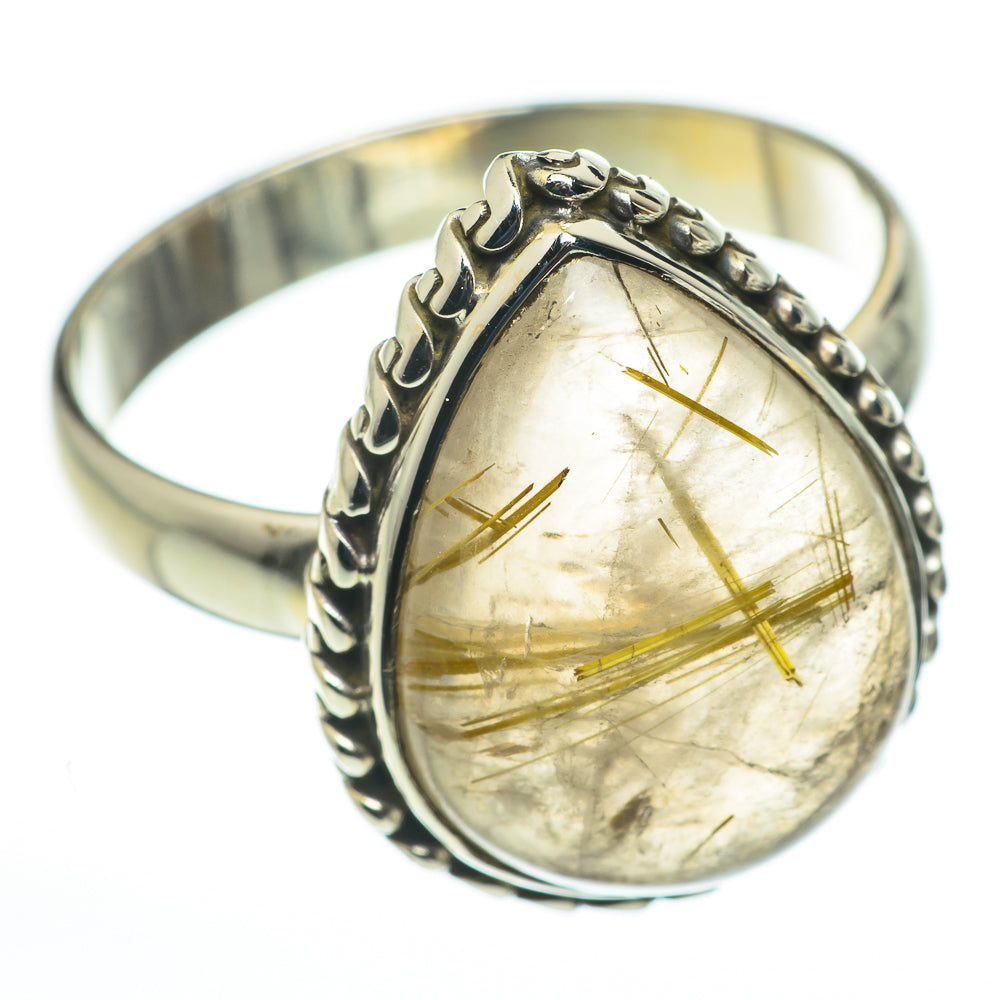 Rutilated Quartz Rings handcrafted by Ana Silver Co - RING60284