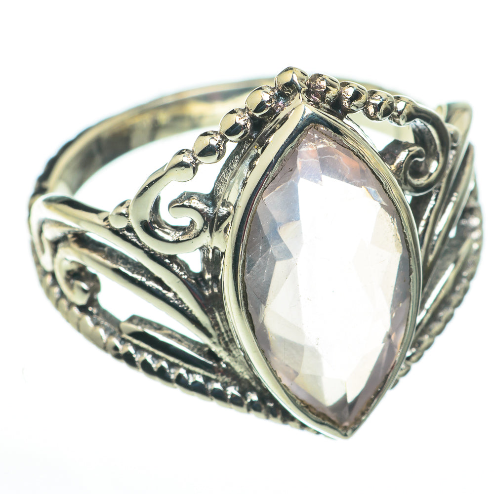 Rose Quartz Rings handcrafted by Ana Silver Co - RING60315
