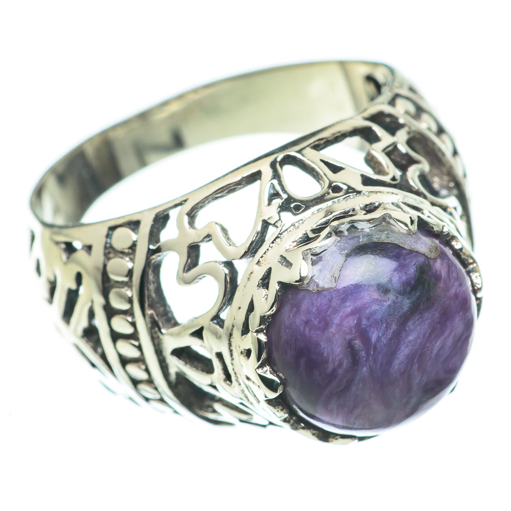 Charoite Rings handcrafted by Ana Silver Co - RING60318