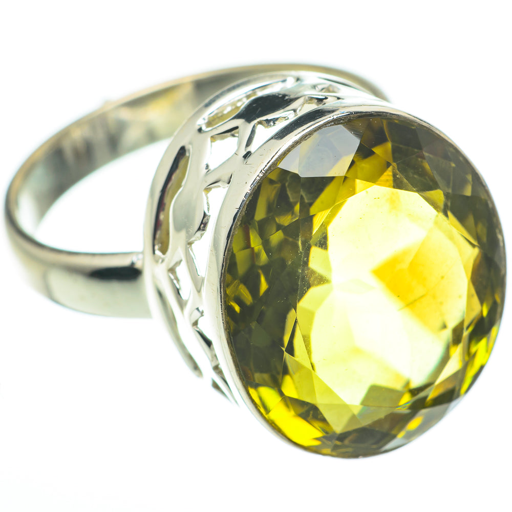 Olive Quartz Rings handcrafted by Ana Silver Co - RING60333