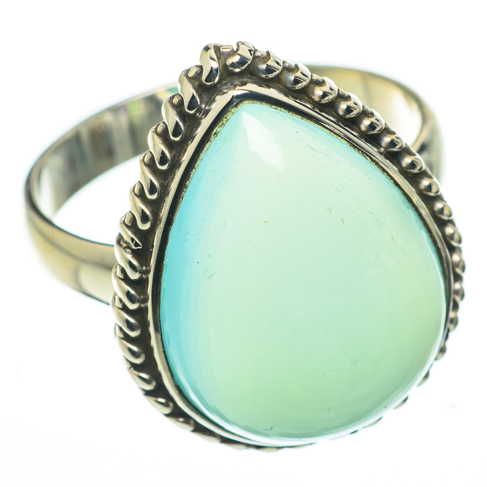 Aqua Chalcedony Rings handcrafted by Ana Silver Co - RING60339