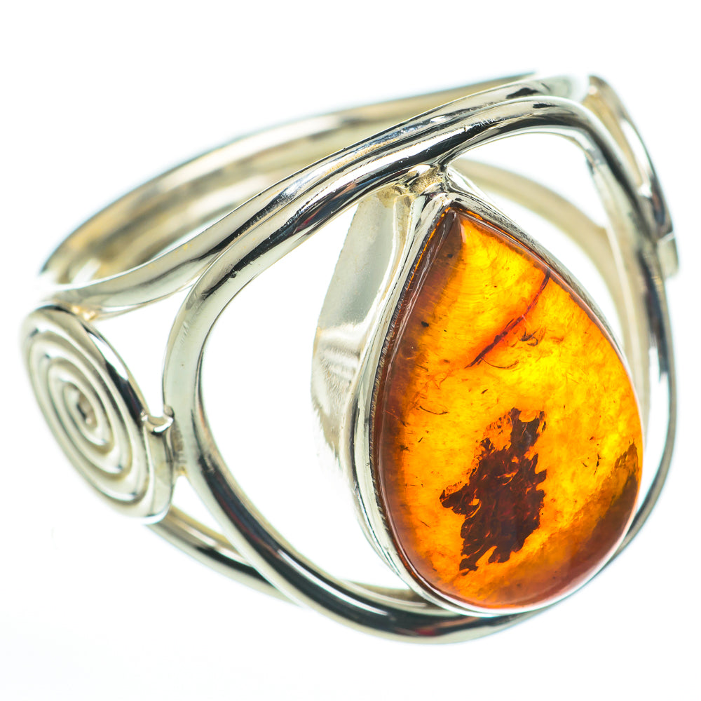 Baltic Amber Rings handcrafted by Ana Silver Co - RING60348
