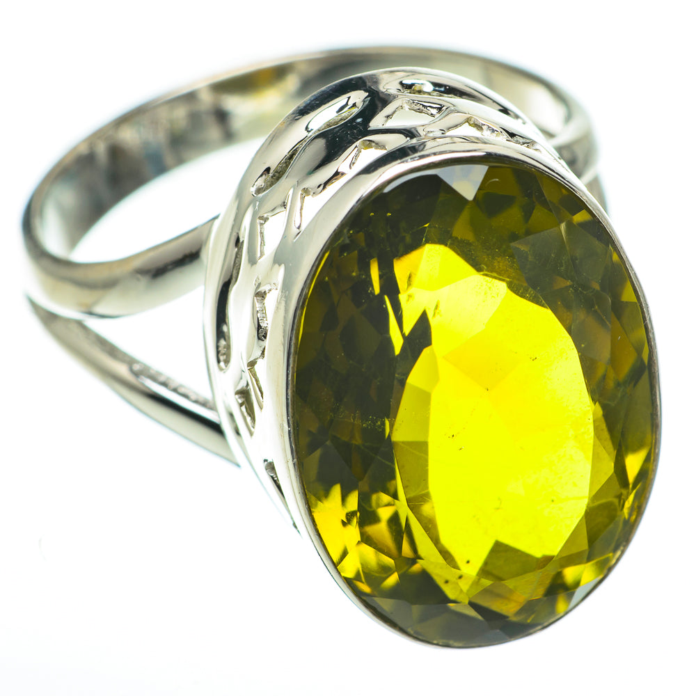 Olive Quartz Rings handcrafted by Ana Silver Co - RING60385