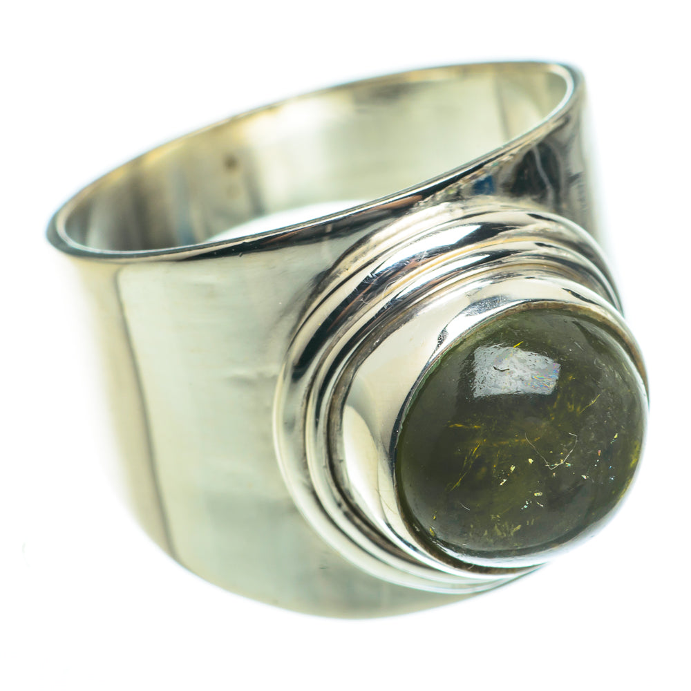 Green Tourmaline Rings handcrafted by Ana Silver Co - RING60392