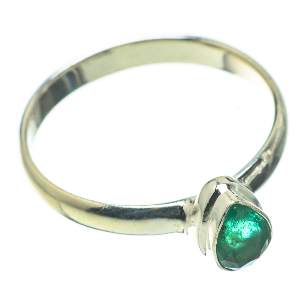 Zambian Emerald Rings handcrafted by Ana Silver Co - RING60453
