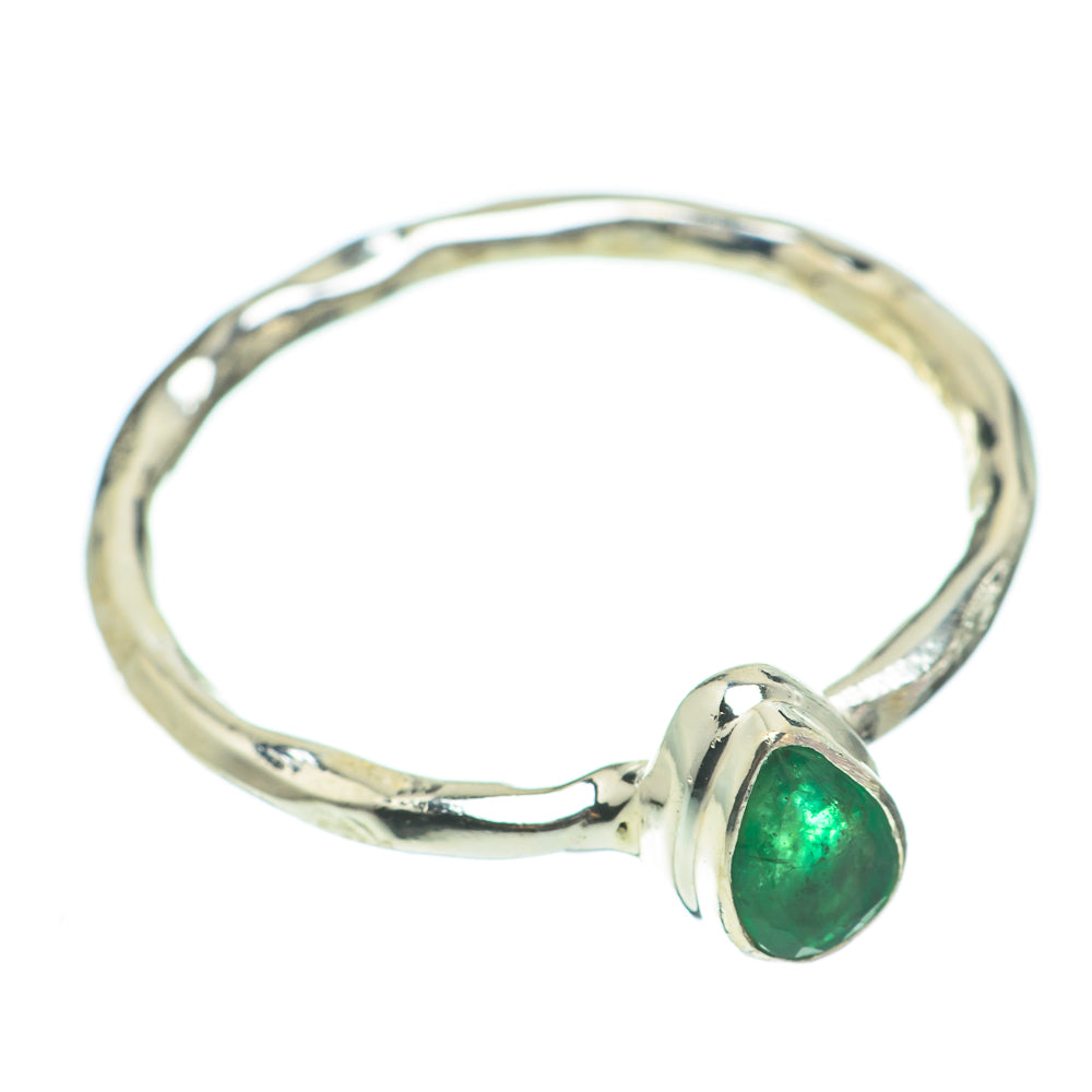 Zambian Emerald Rings handcrafted by Ana Silver Co - RING60569