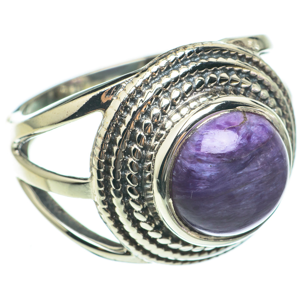 Charoite Rings handcrafted by Ana Silver Co - RING60577