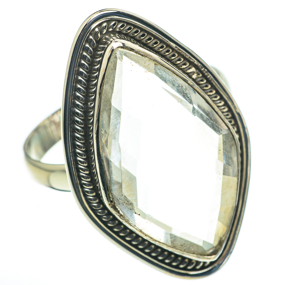 White Quartz Rings handcrafted by Ana Silver Co - RING60619