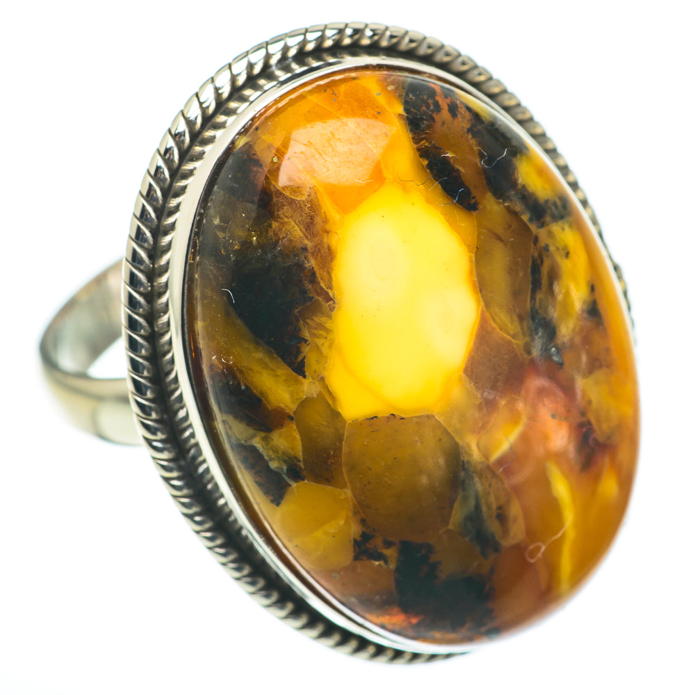 Orange Agate Rings handcrafted by Ana Silver Co - RING60636