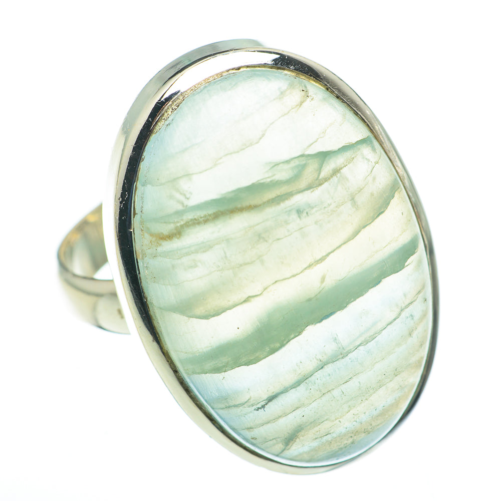 Blue Fluorite Rings handcrafted by Ana Silver Co - RING60655