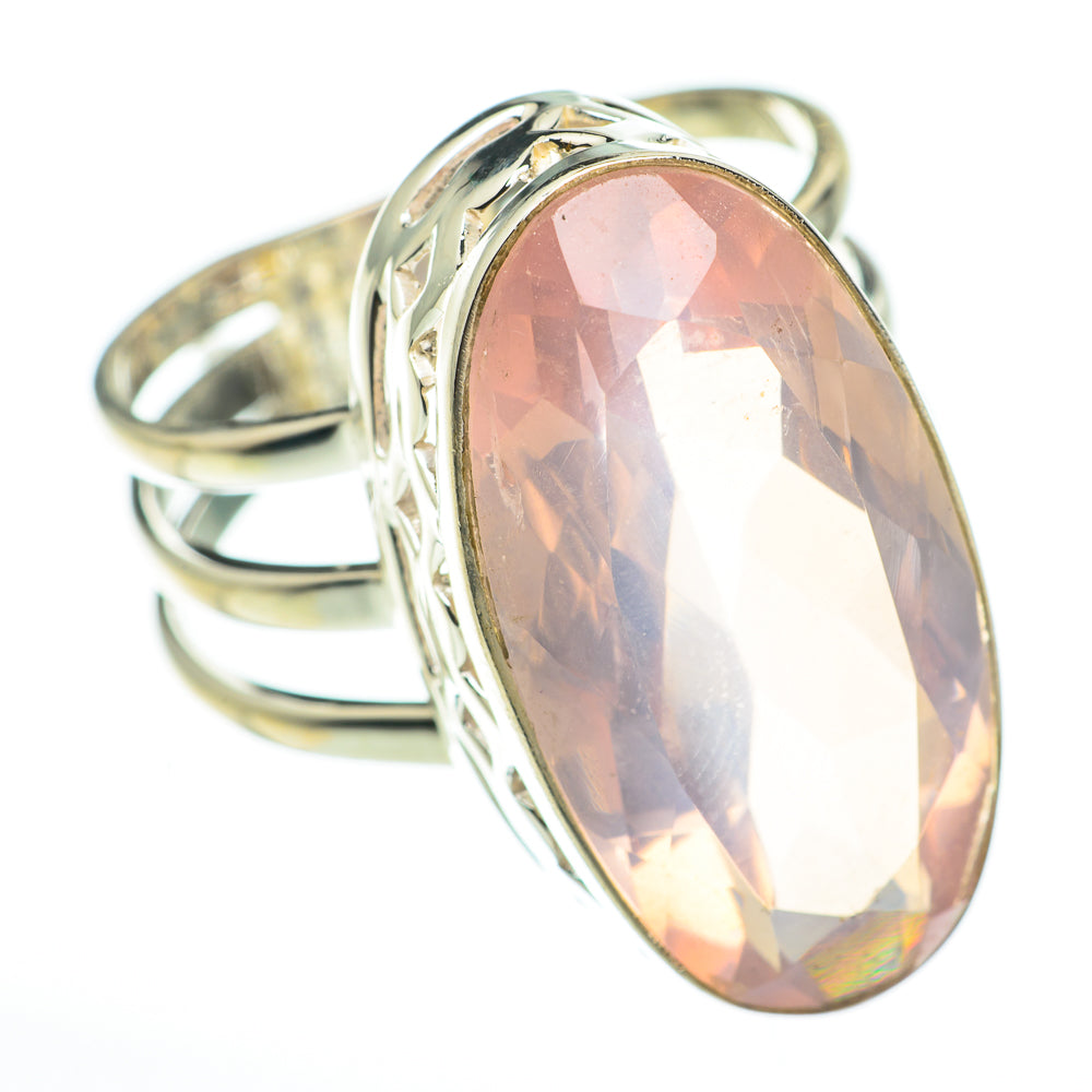 Rose Quartz Rings handcrafted by Ana Silver Co - RING60670