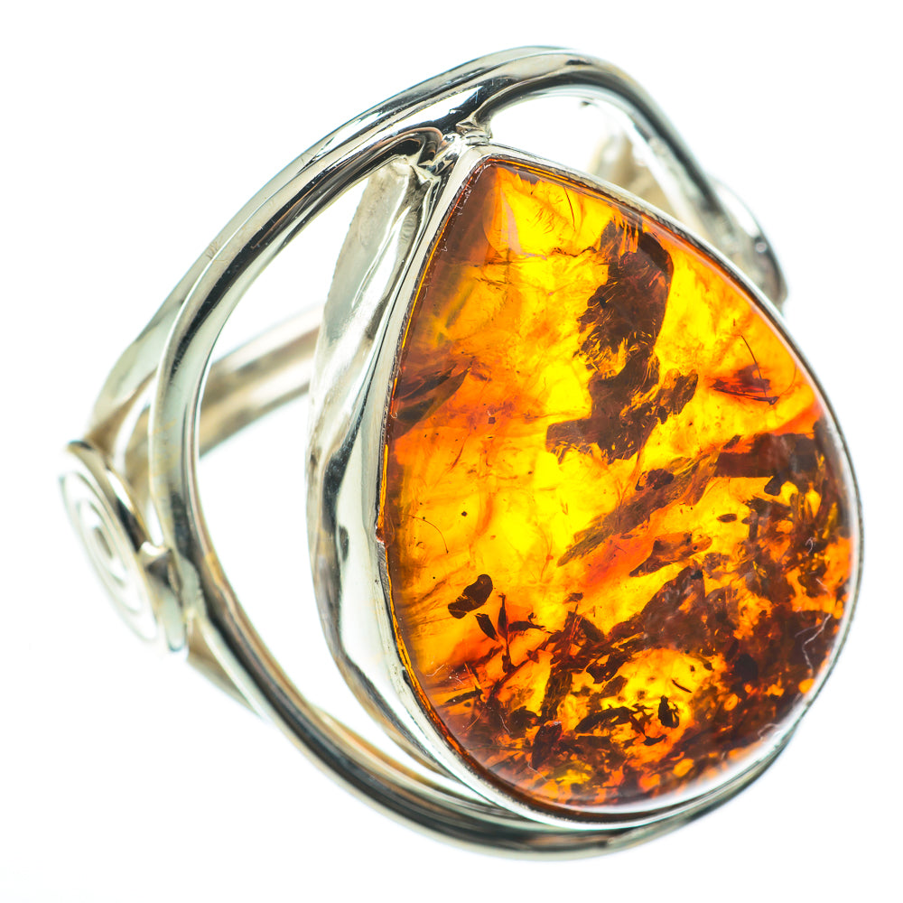 Baltic Amber Rings handcrafted by Ana Silver Co - RING60696