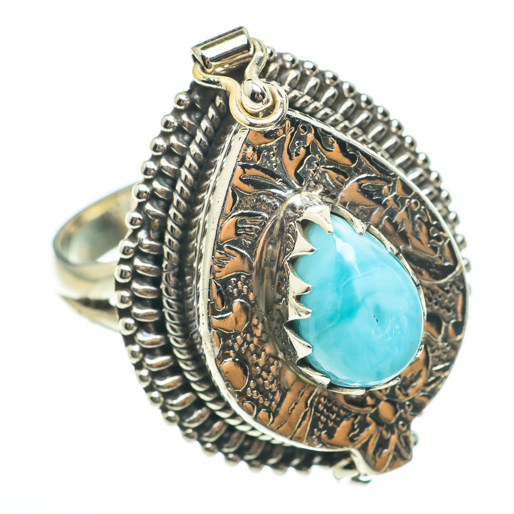 Larimar Rings handcrafted by Ana Silver Co - RING60719