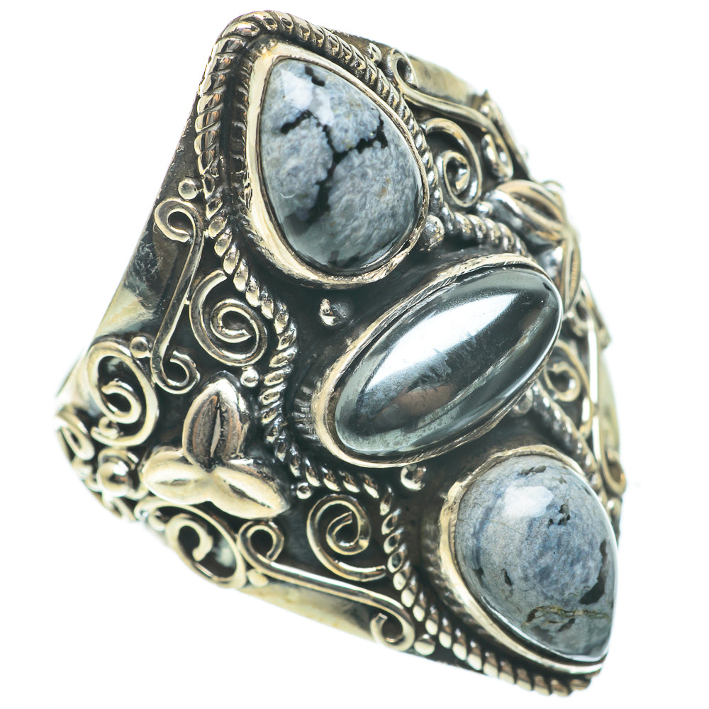 Hematite Rings handcrafted by Ana Silver Co - RING60737