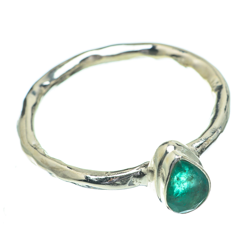Zambian Emerald Rings handcrafted by Ana Silver Co - RING60757