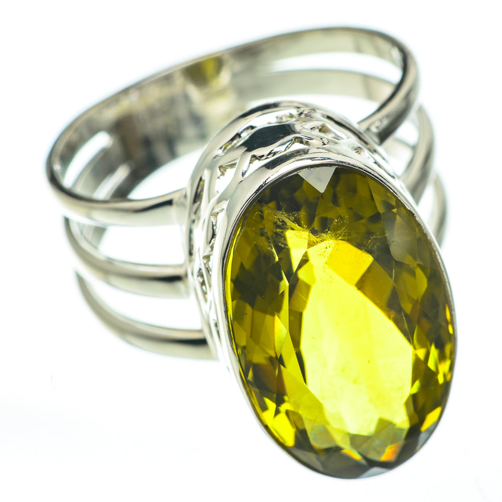 Lemon Quartz Rings handcrafted by Ana Silver Co - RING60784