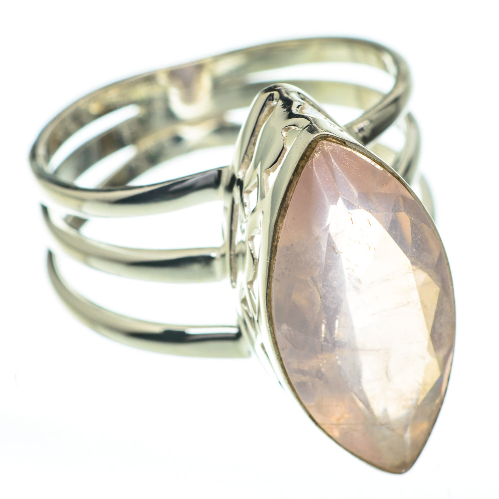 Rose Quartz Rings handcrafted by Ana Silver Co - RING60798