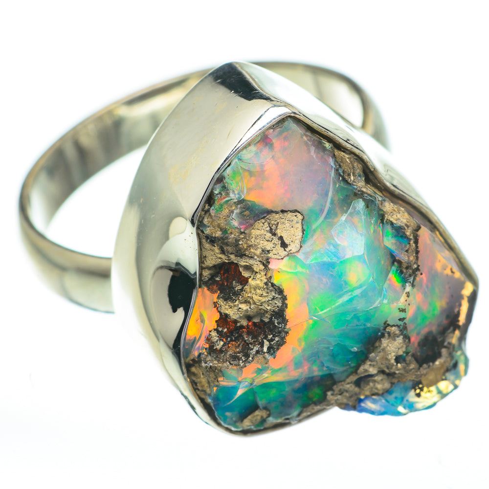Ethiopian Opal Rings handcrafted by Ana Silver Co - RING60813